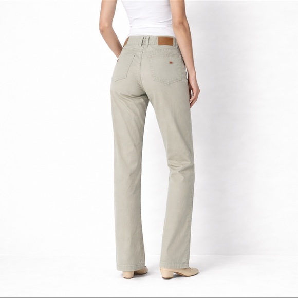 Tommy Hilfiger Khaki Pants Womens 8 Straight Leg Beige Cotton Classic - Picture 2 of 9